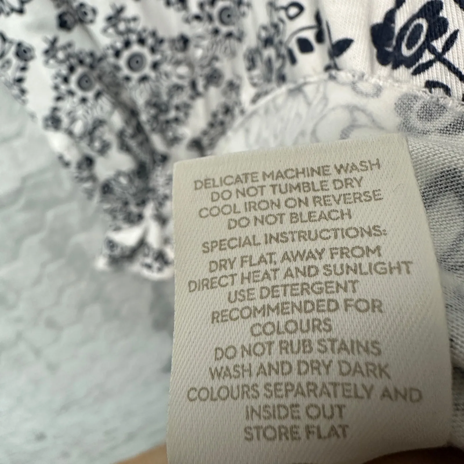 Boden Womens White Navy Floral Print Sundress Sz 4 Resort Preppy Coastal‎ Summer - Image 5