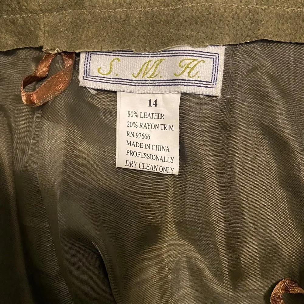 S.M.H. Boutique Leather Suede Crotchet Skirt and Vest Co-Ord - Image 9