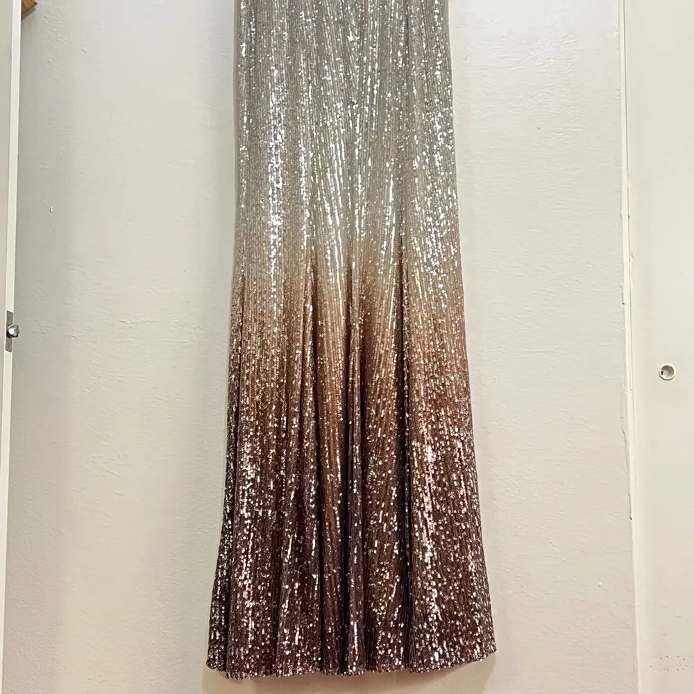 Mac Duggal Ieena 26407 Plunge Neck Sequin Ombre' Gown - Image 8