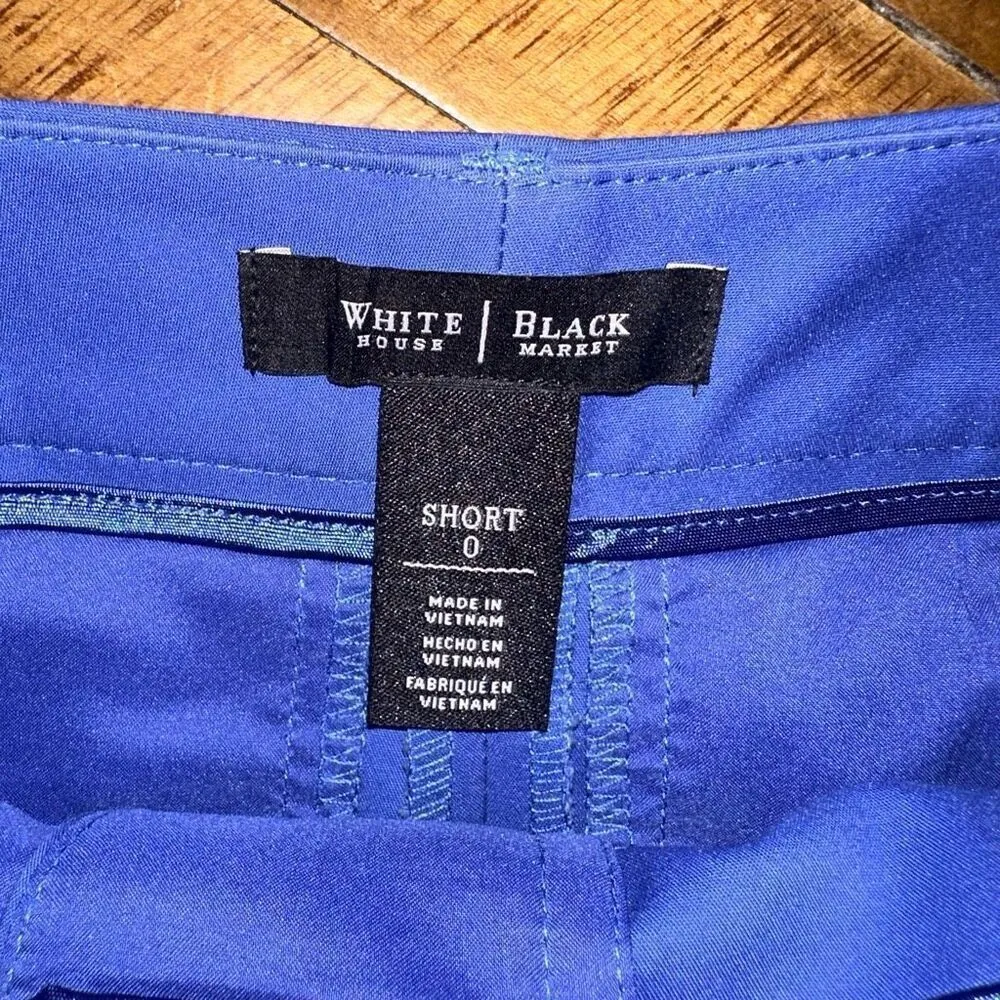 White House Black Market bright blue 0 short shorts - Image 2