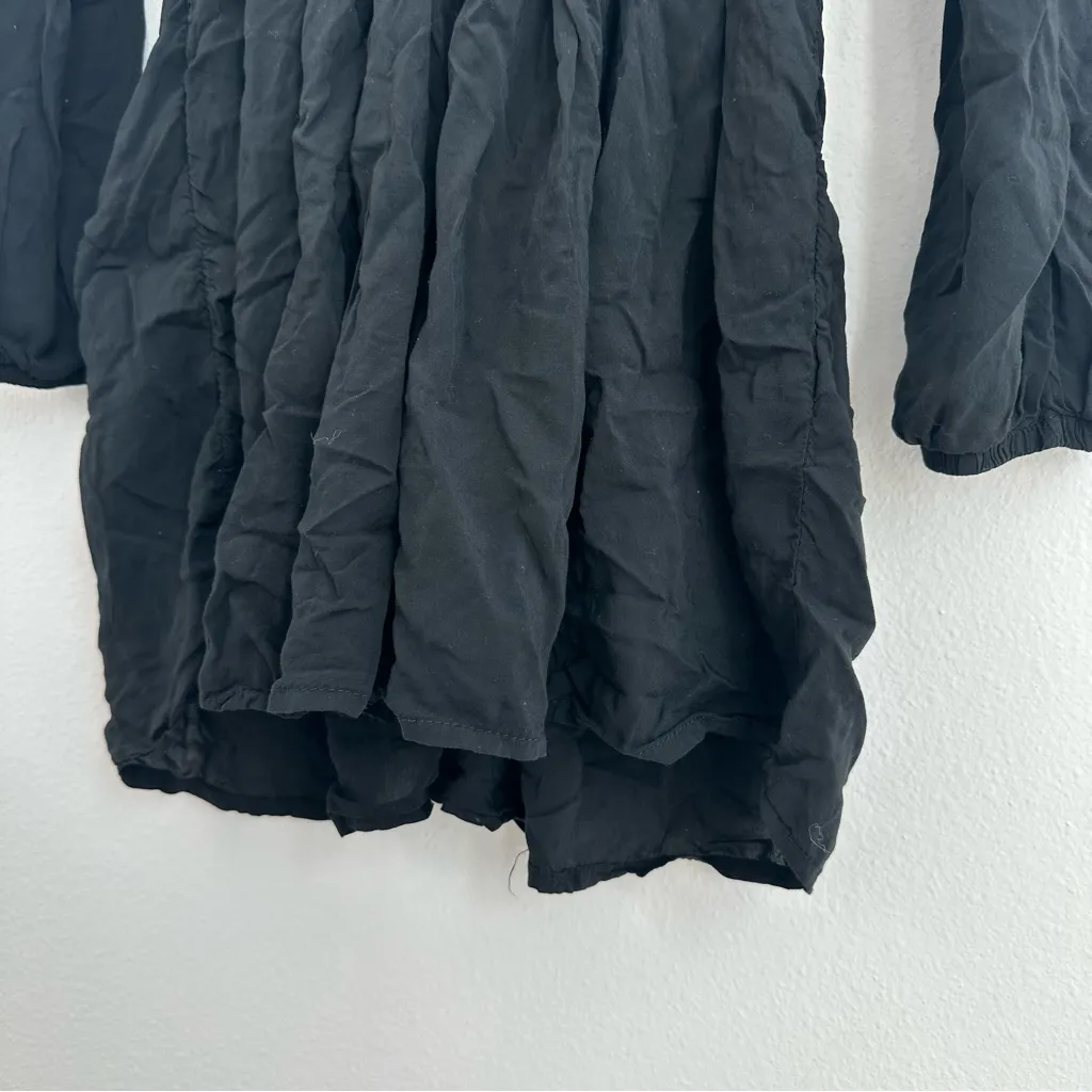 Brandy Melville Black mini dress with long sleeves - Image 4