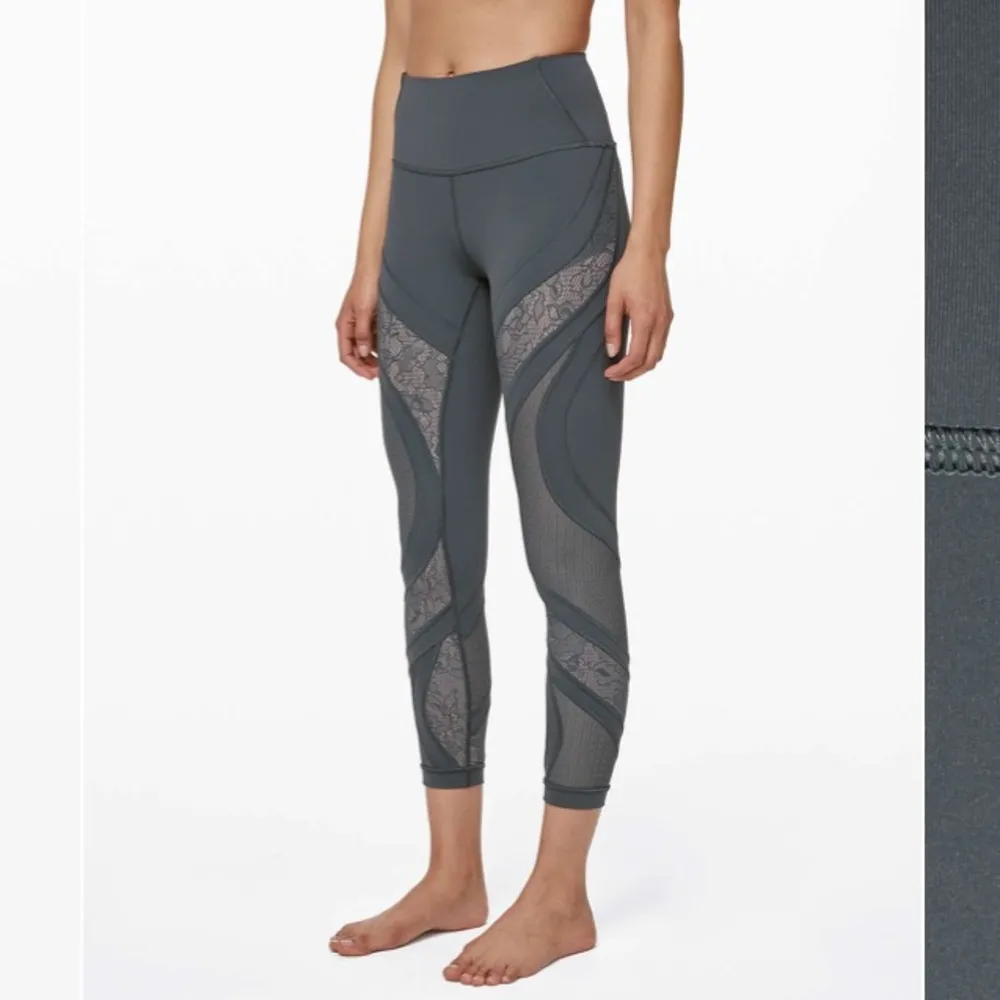 Lululemon Wunder Under High-Rise Tight 25" Lace Size 8 Nightcap - Image 3