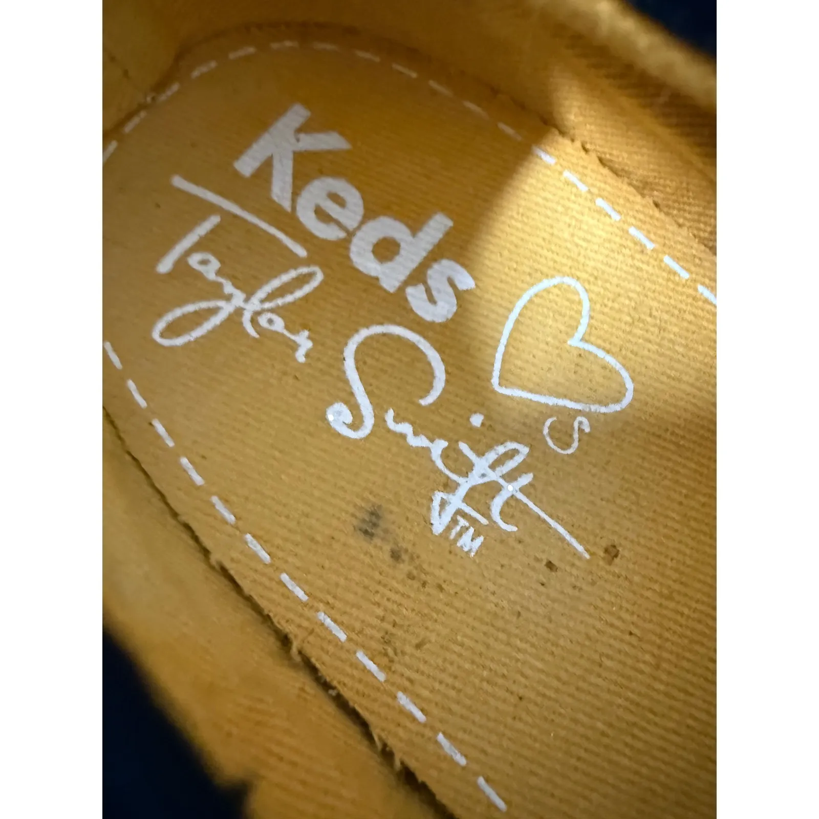 Keds Taylor Swift Navy Slip On Wool Canvas Sneakers Size 7.5 Limited Release - Image 8