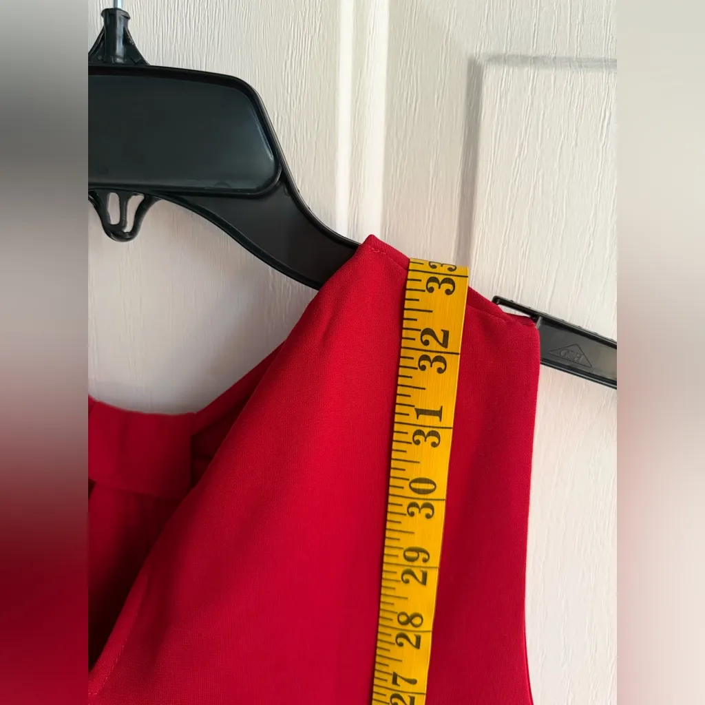 MANGO Suit Red Bow Front Sleeveless Shift Dress Women’s SIZE 2 - Image 9