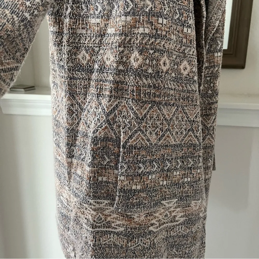 Lucky Brand Aztec Print Tweed Cardigan/Jacket Size L EXCELLENT! - Image 9