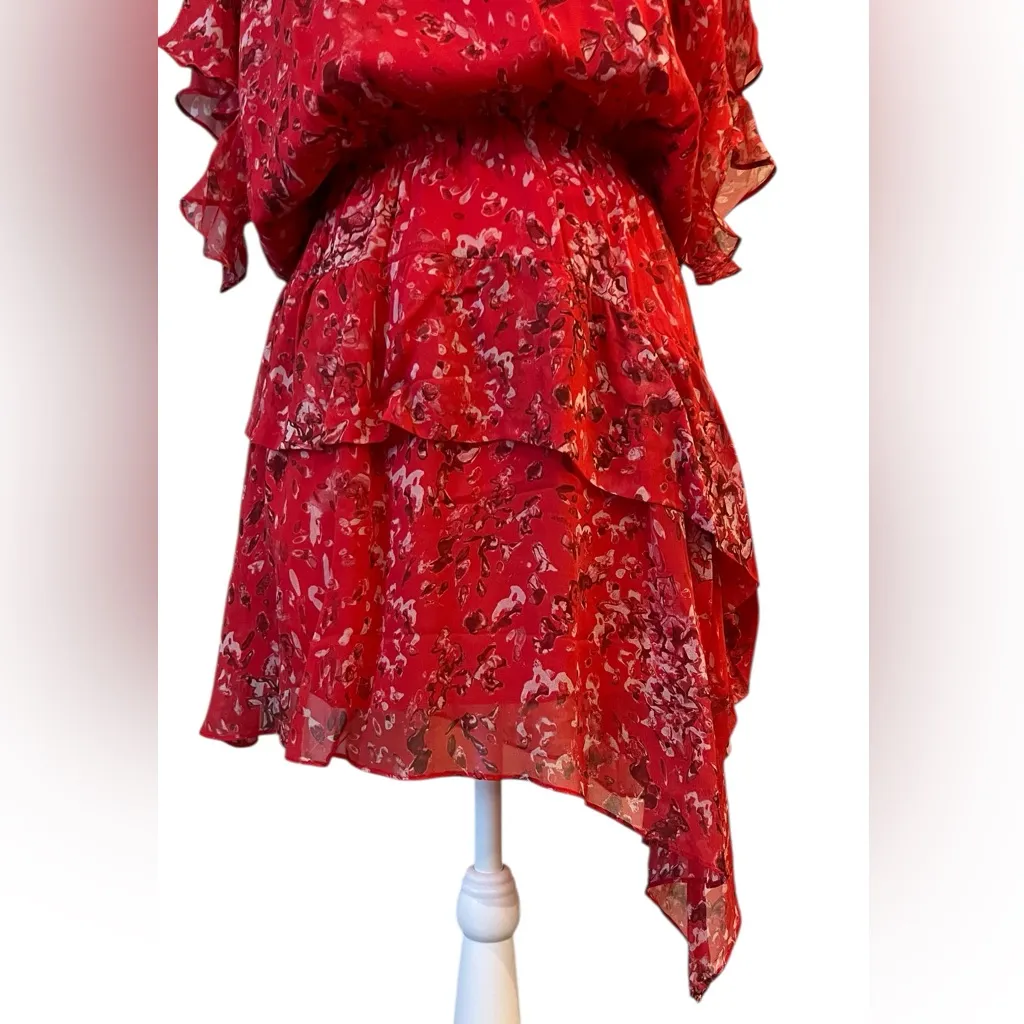 Red Floral Dress - Image 6