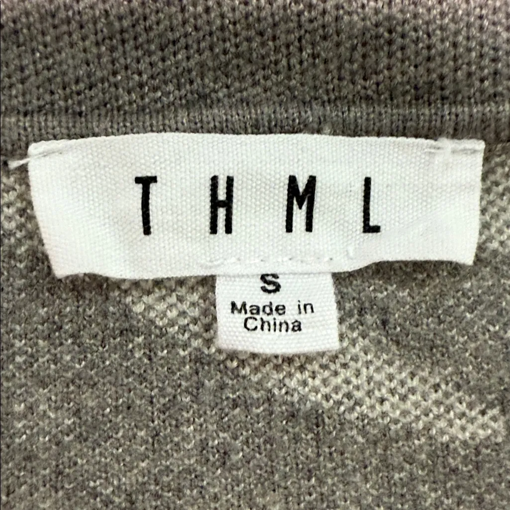 THML Open Front Cardigan Sweater Oversized Small Big long Pockets - Image 6