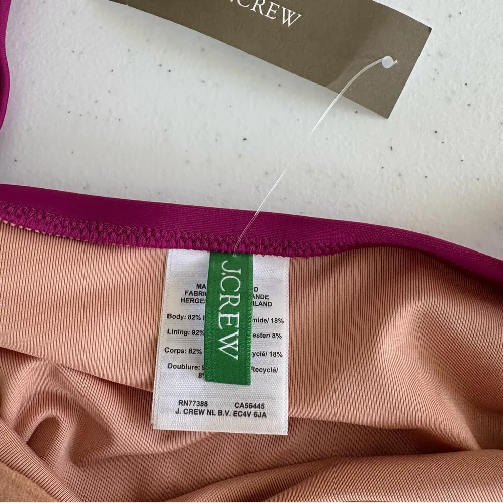 NWT J. Crew Heritage balconette underwire one-piece swimsuit Fuchsia berry 8 - Image 9