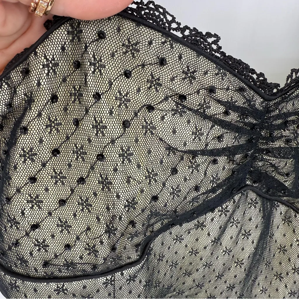 VTG Knee Length Fit‎ N Flare Lace Dress Whimsigoth HCO A Line 11/12 Party Prom Black Size undefined - Image 11