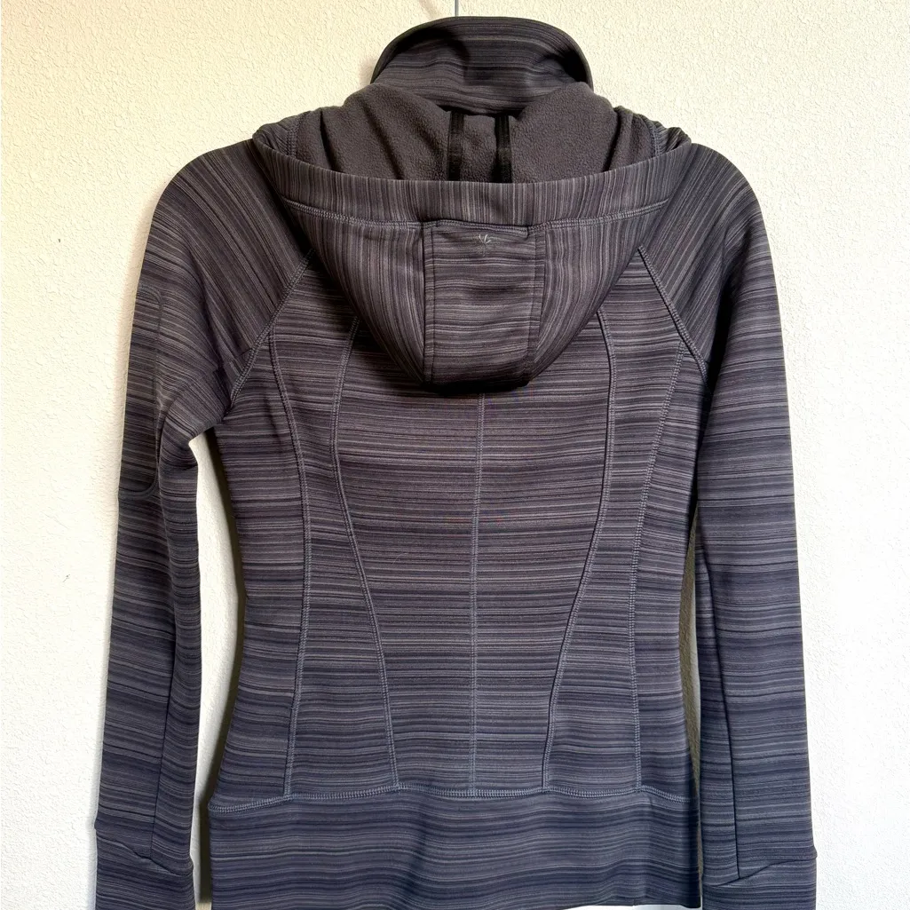 Athleta Charcoal Zip-Up Jacket size XS - Image 2
