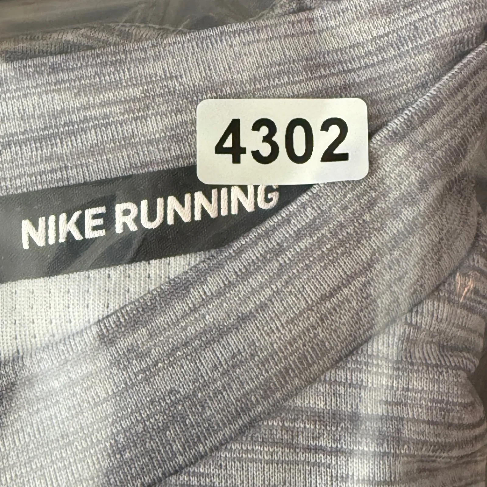 Nike Running Dri Fit Long Sleeve Top Women's Size S Center Swoosh Gray Pink‎ - Image 11