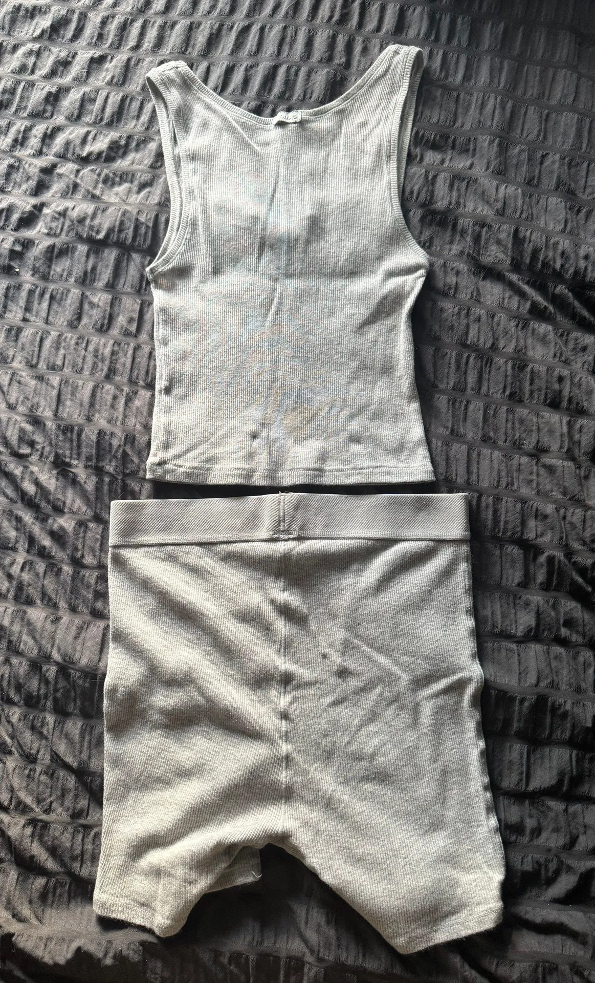 Cotton Rib Tank And Boxers - Image 3