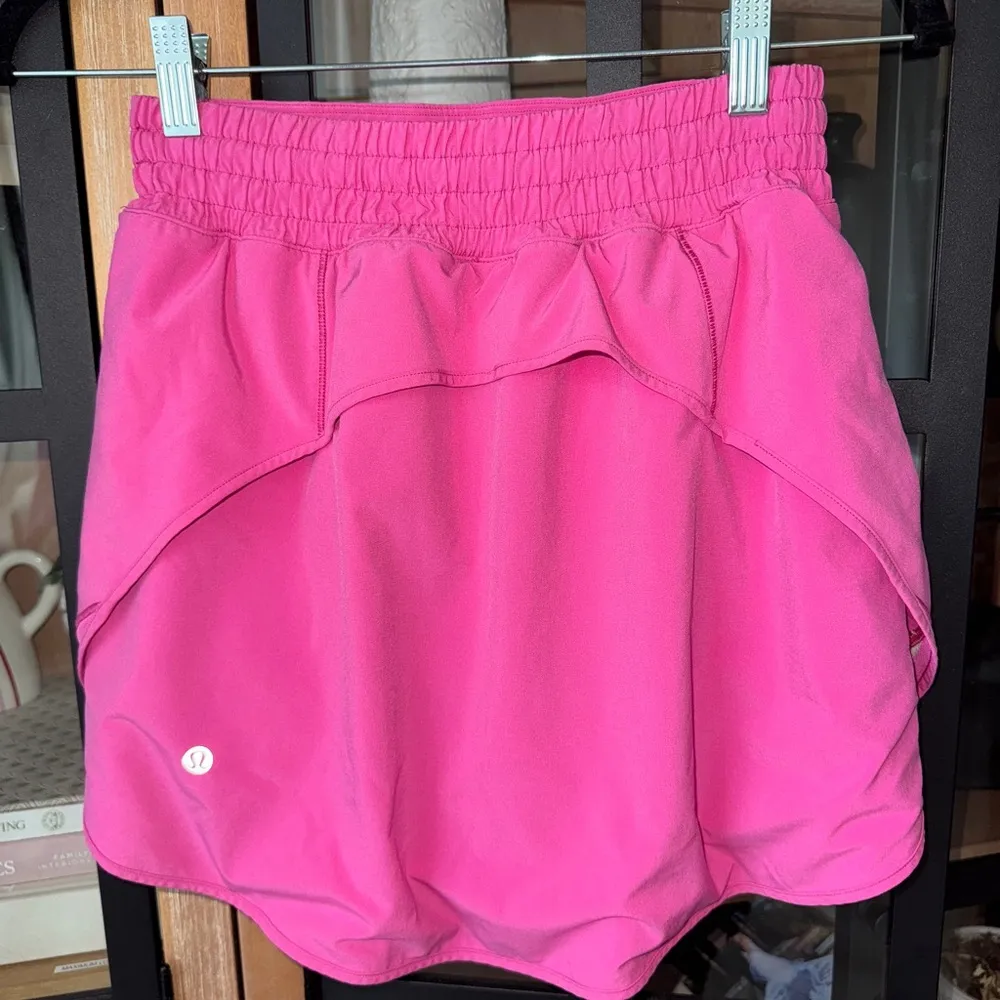 Lululemon Hotty Hot High Rise Skirt tennis skort Sonic Pink shorts mini pockets - Image 5