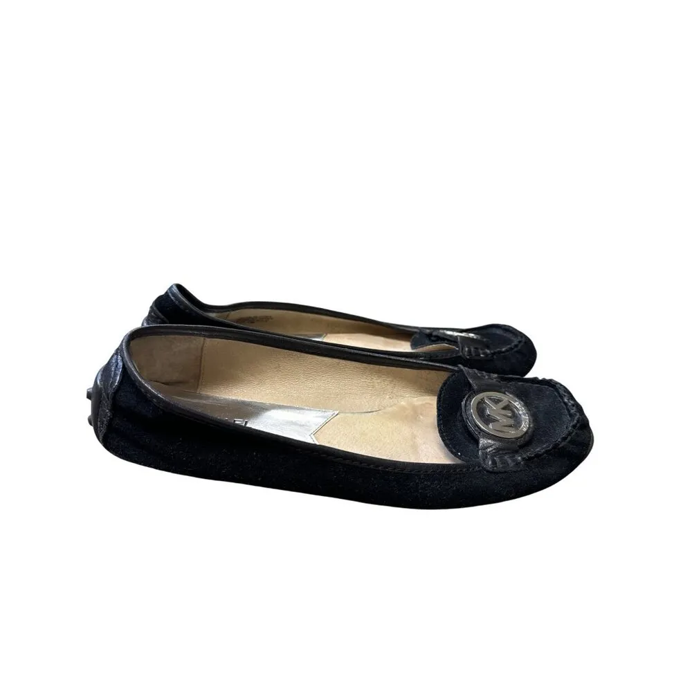 Michael Kors Black Leather Flats Shoes Size 10M SKU 6862 - Image 3