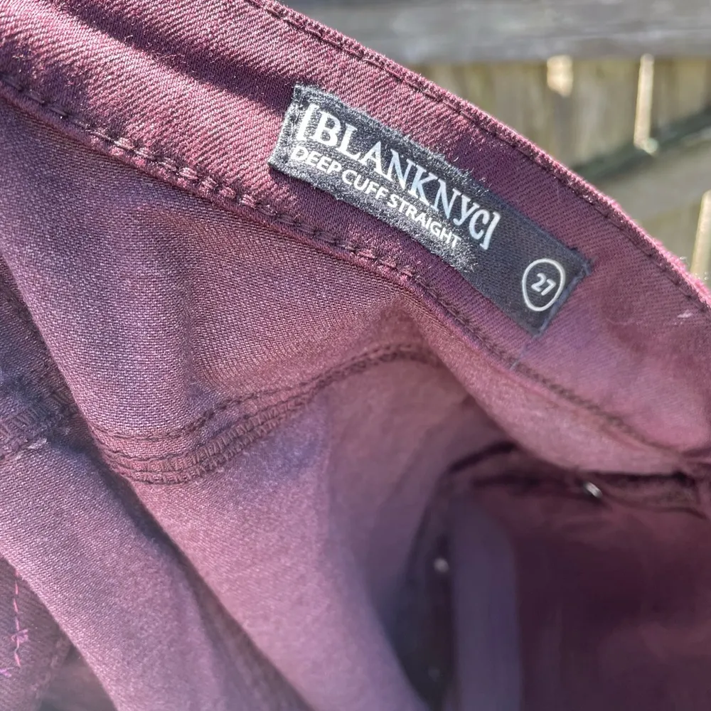 BLANKNYC DEEP CUFF STRAIGHT FLORAL STUDDED JEANS - Image 2