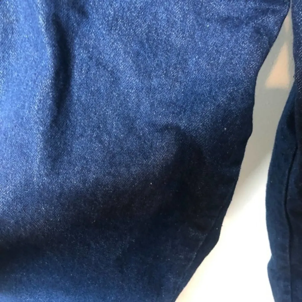 Calvin Klein vintage mom style dark denim blue jeans tapered leg made in USA XS - Image 4