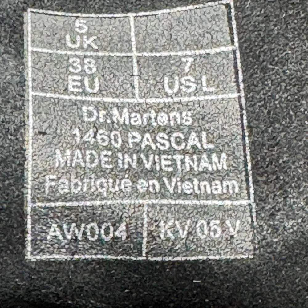 Pascal 1460 Black Glitter Ray Combat Boots Ladies 7 - Image 9