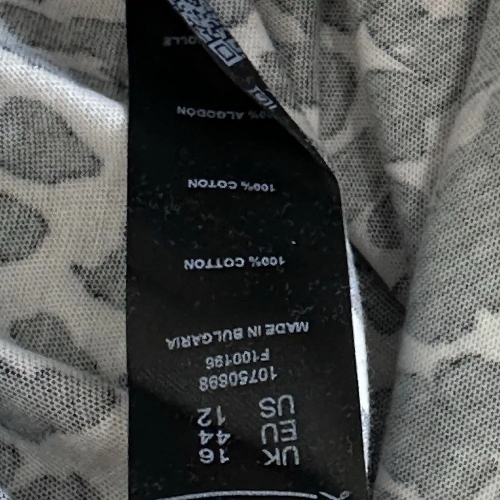 Asos Design‎ Leopard Print Tiered Babydoll Mini Dress Size 12 Ruffle Sleeve - Image 6