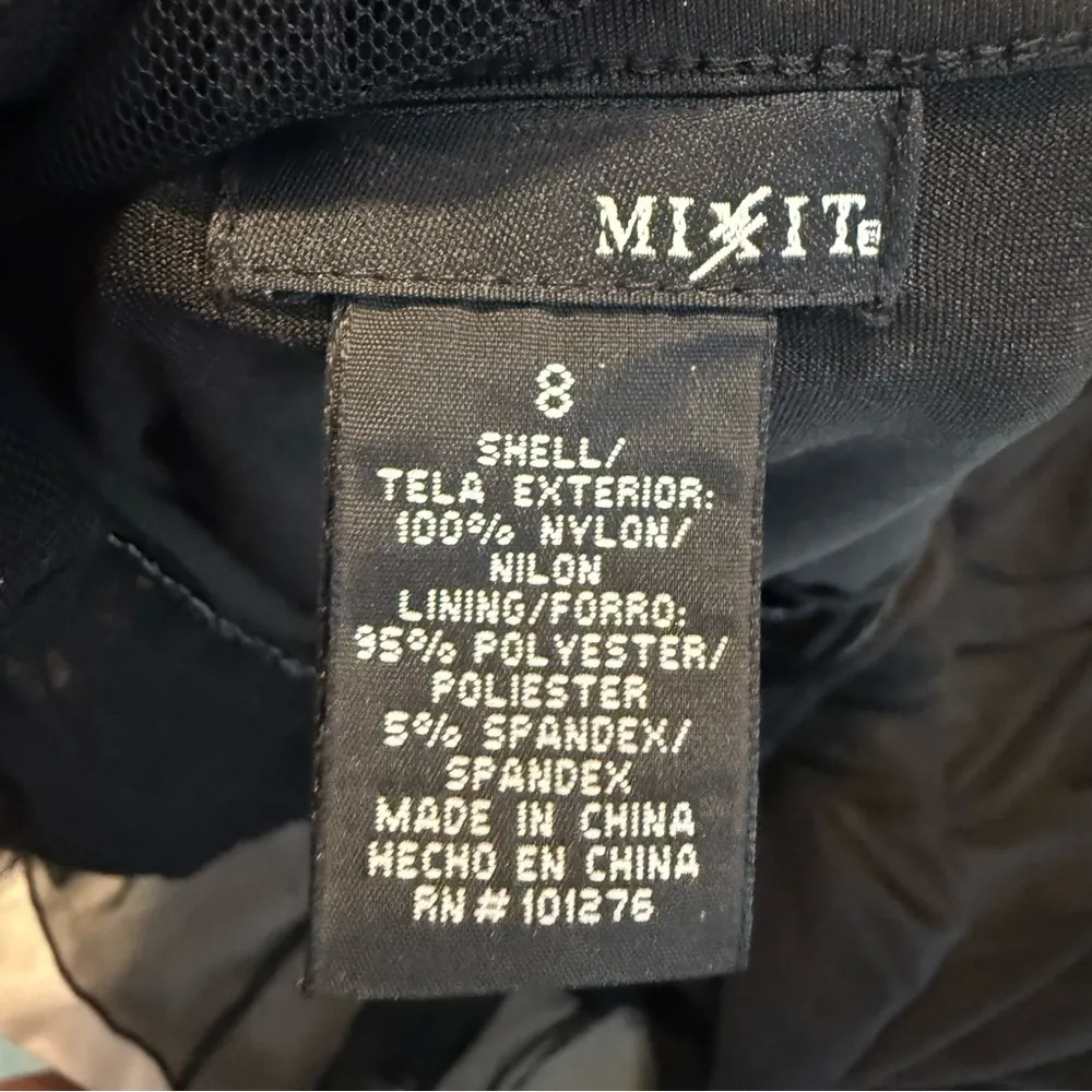 Mixit Black Midi Dress Beaded Sheer Panels Women’s Size 8 LBD Cocktail Dancing - Image 11