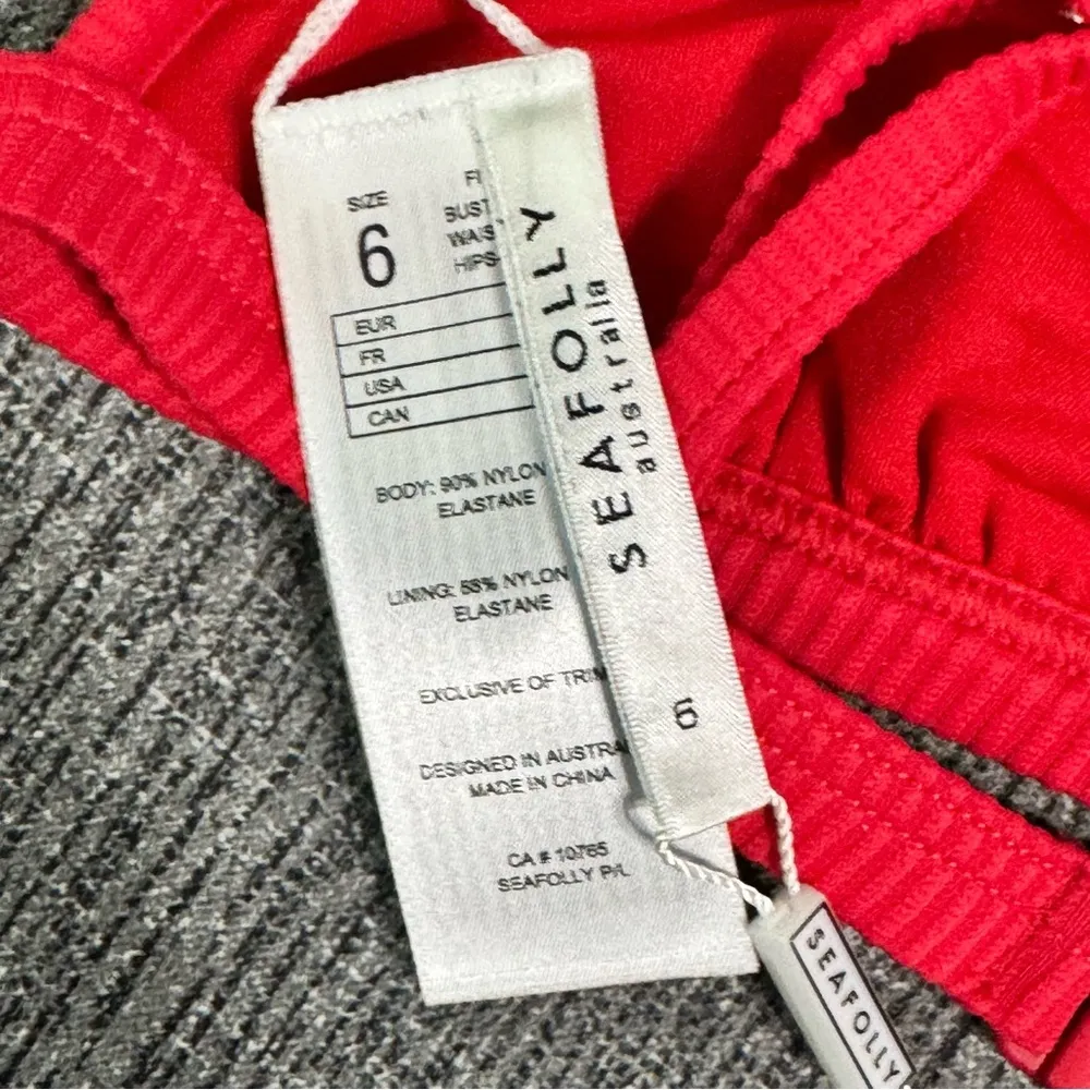 Seafolly Essentials Fixed triangle Bikini Top - Image 11