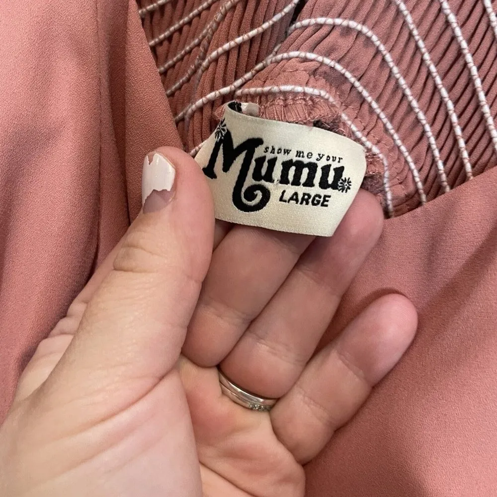 Show Me Your Mumu June Maxi Dress Bridesmaid Rustic Mauve Size Large - Image 4