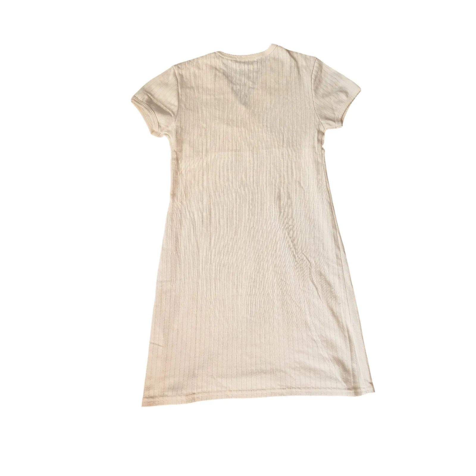 Scarlet Loungewear Light Yellow V-Neck Lounge Mini Dress Y2K - Image 3