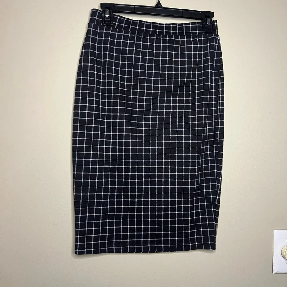 Cotton on windowpane stretch pencil skirt - Image 4