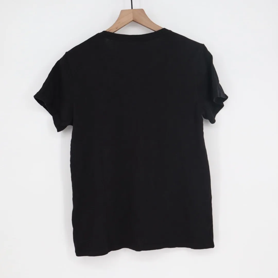 American Giant Women's Tee Black Crew Neck Short Sleeve Made in USA Size L Size L - Image 4