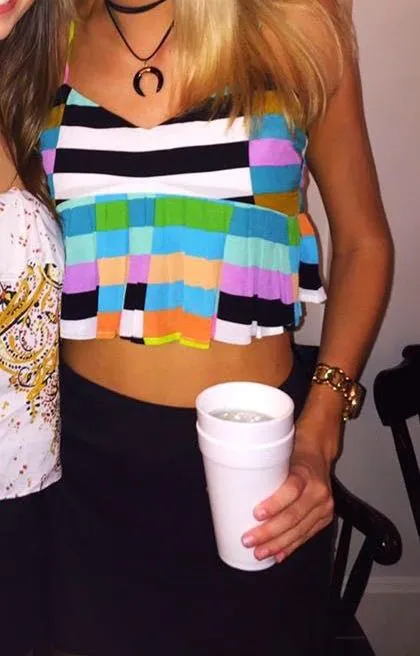 Mara Hoffman Flag Striped Crop Top - Image 2