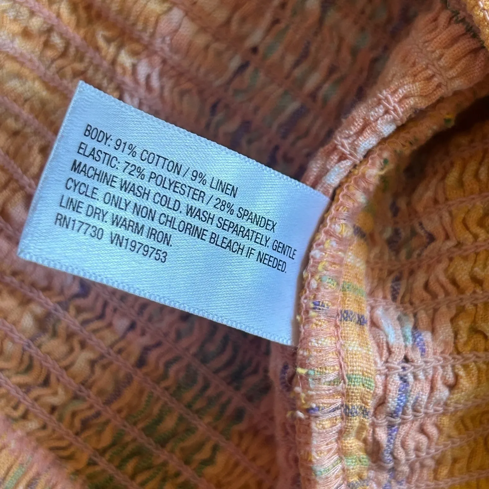 Universal Thread Tube Top Large Orange Tie Shirt‎ size Medium - Image 5