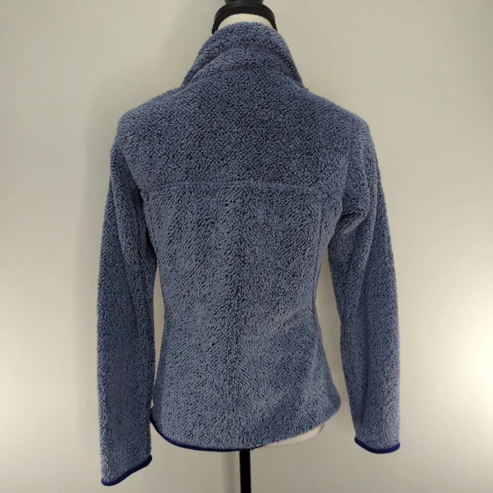 Patagonia‎ Womens Shaggy Fleece Pullover Jacket Sweater Blue S - Image 5