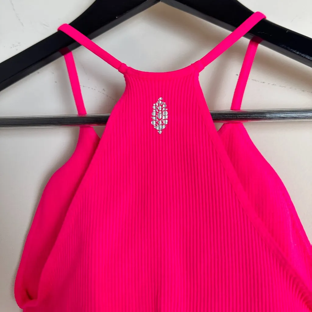 FREE PEOPLE Movement Happiness Runs Crop Tank in Hot Pink X - Image 5