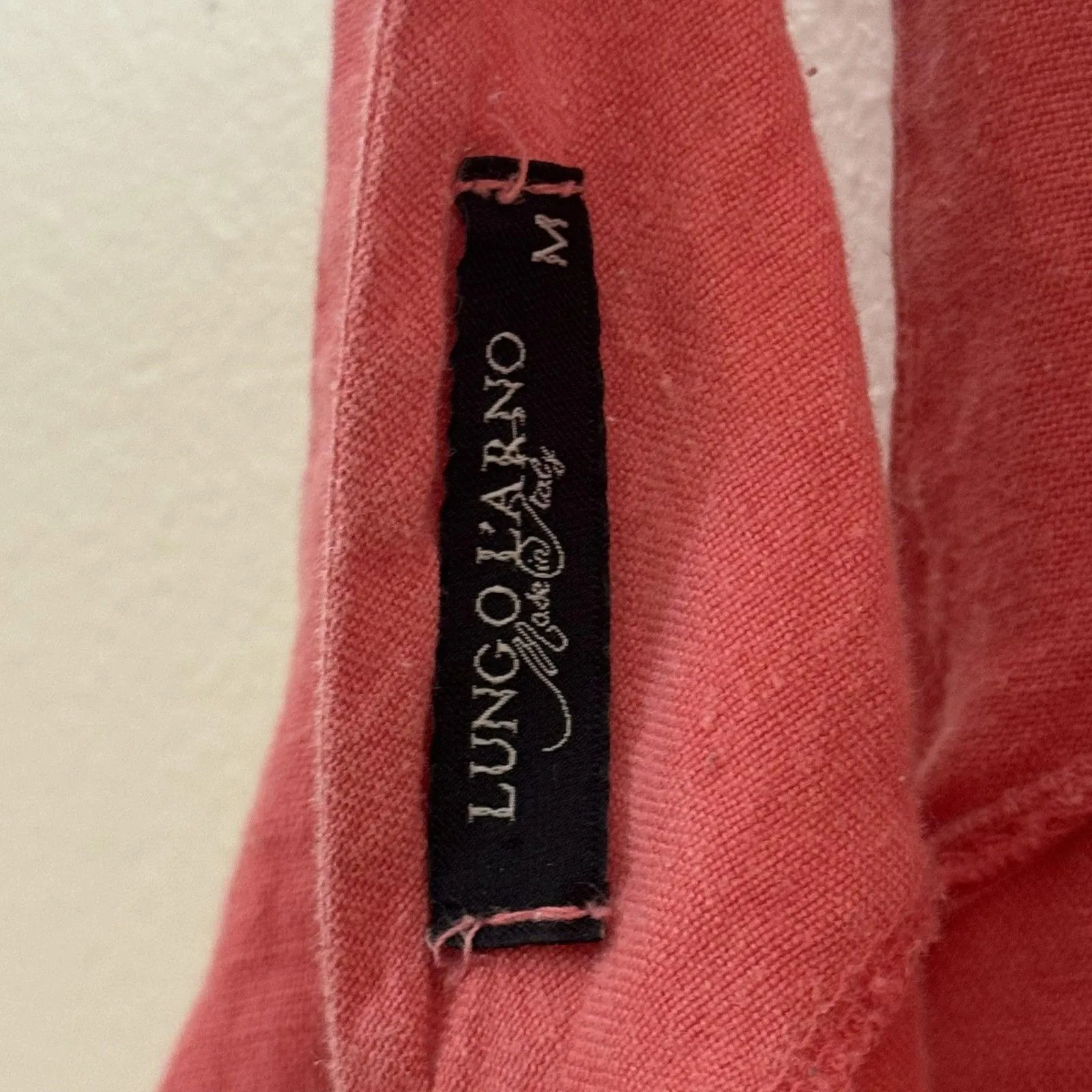 Lungo L'Arno Romper Womens Medium Pink 100% Linen Made Italy Sleeveless Summer - Image 9