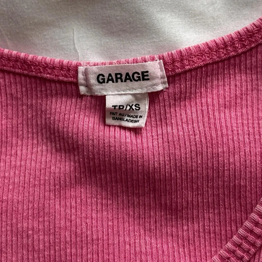 Garage Pink Floral Tank Top - Image 3