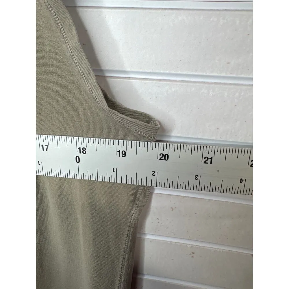 Skims Sleeveless Top Sage Green Cotton Spandex Women’s XXL - Image 7