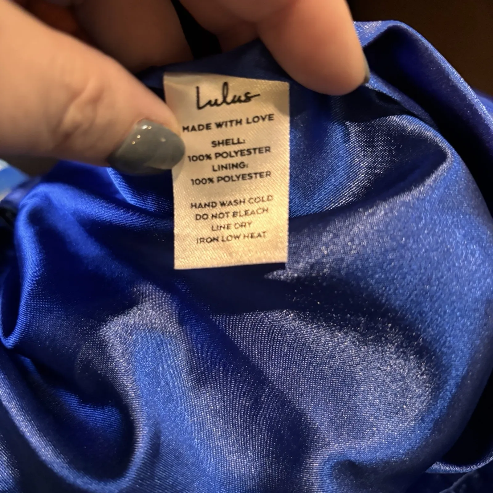 Lulus Sweetest Song Blue Floral Backless Long Sleeve Romper NWT Size L - Image 7