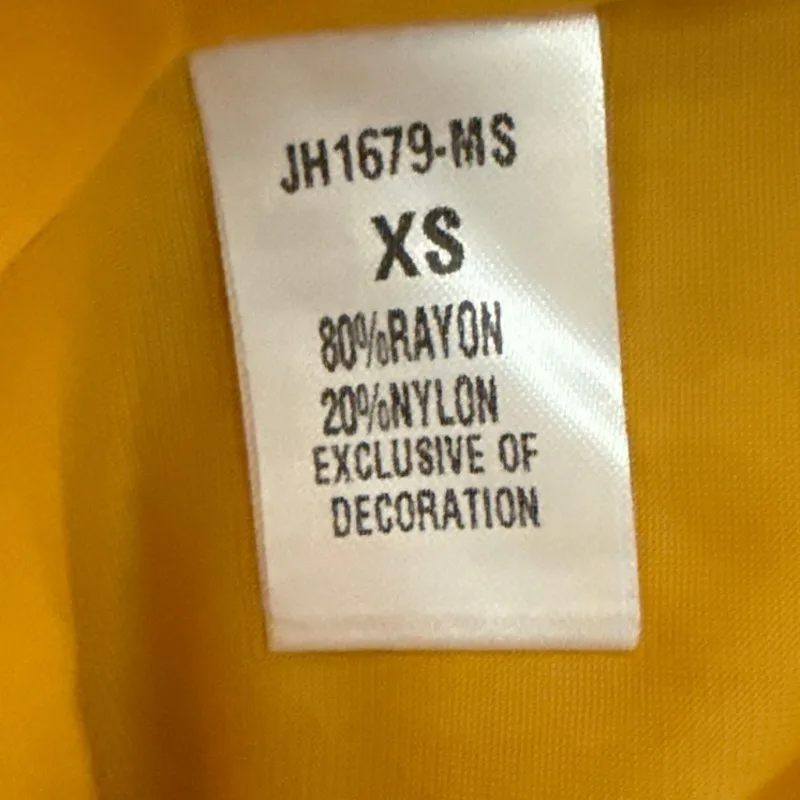 THML Floral‎ Tiered Ruffle Midi Dress Mustard Size XS - Image 12