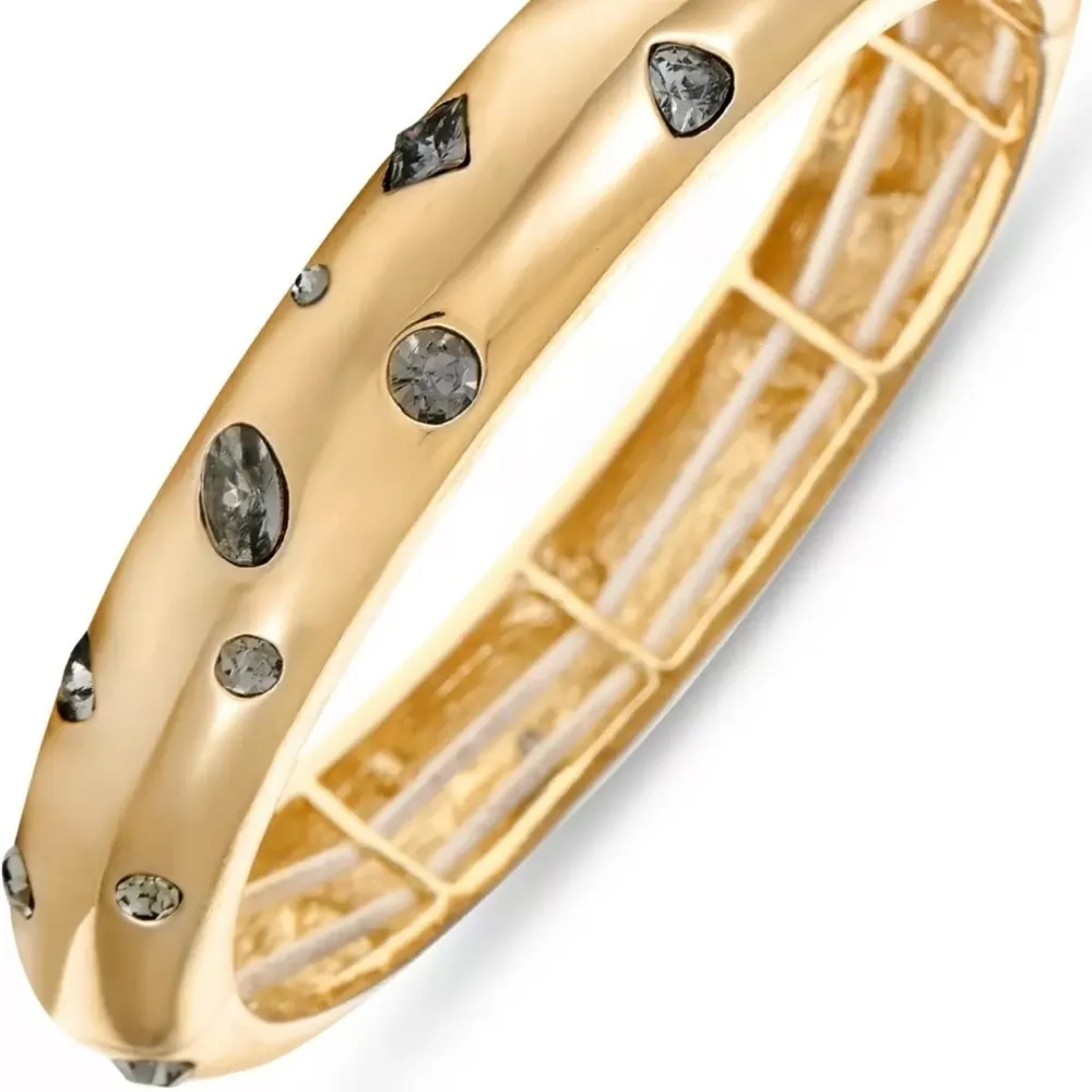 Alfani Gold-Tone Scattered Stone Stretch Bracelet NWT - Image 6