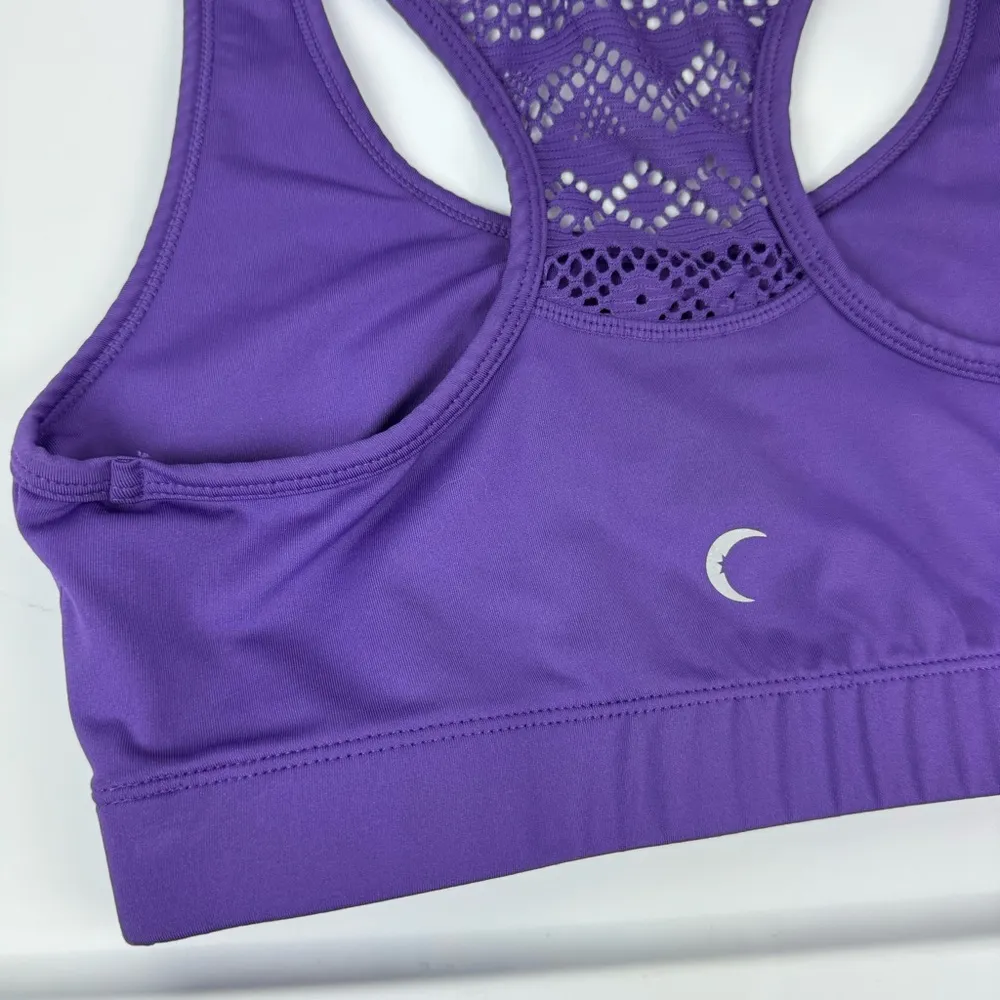 Zyia  Bomber Bra Purple Sz Medium Vented Racer Back - Image 10