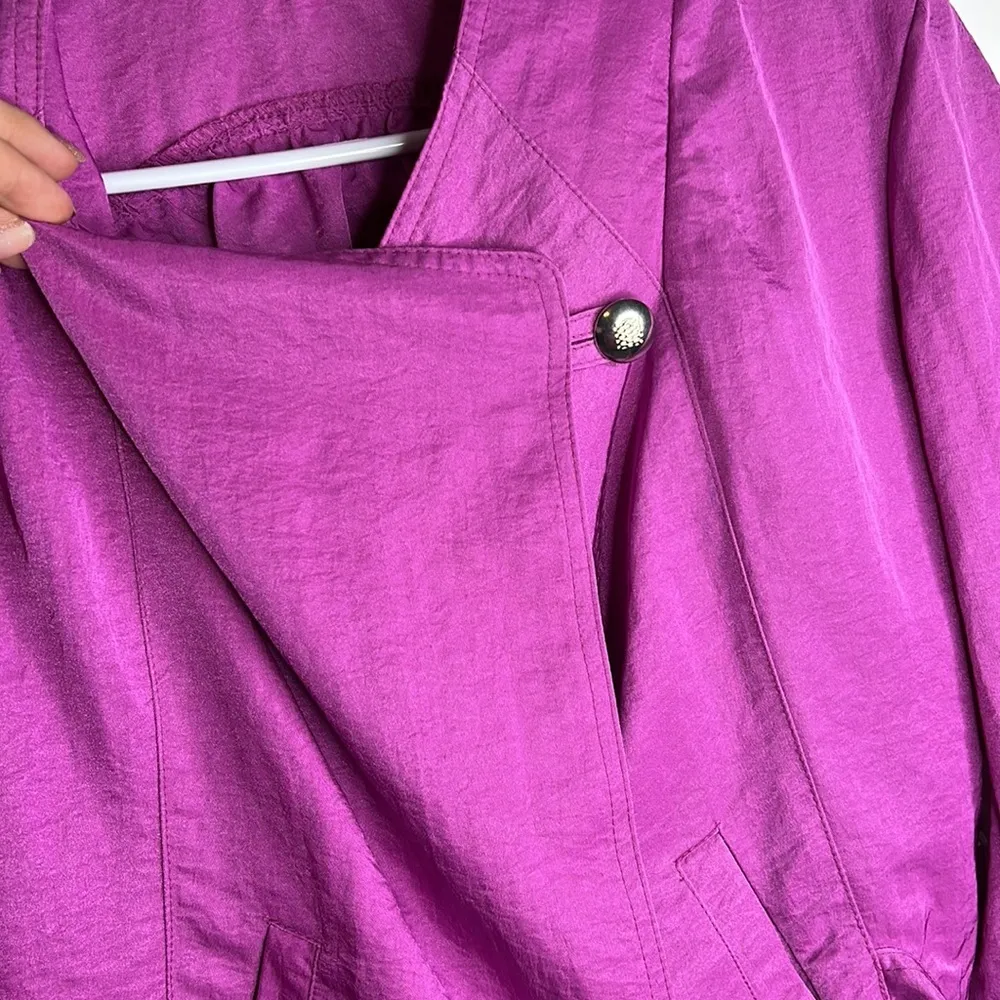 NWT Vintage Design Today’s Hot Fuchsia Pink 80’s Jacket Size L - Image 3