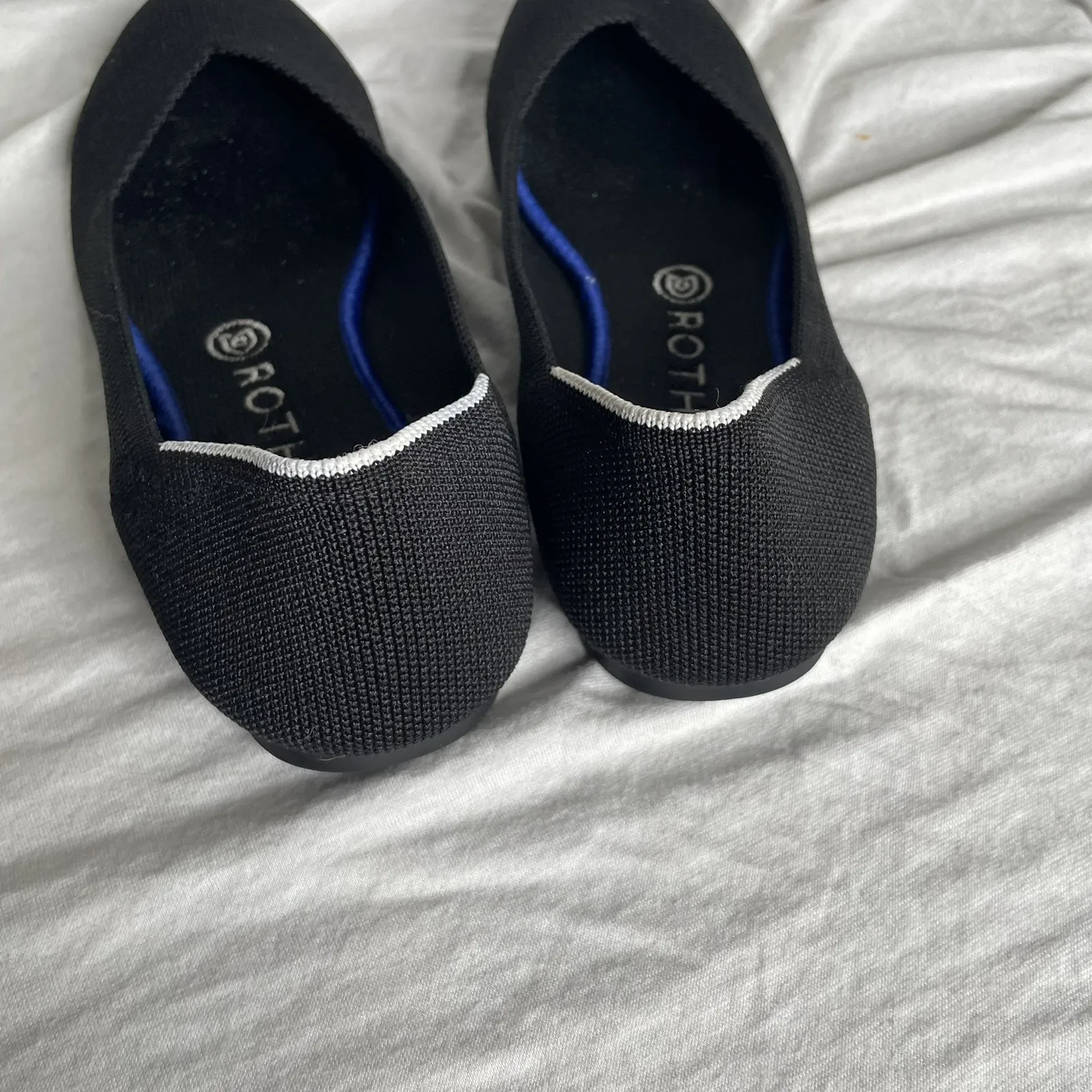 Rothy's The Flat in Black Solid Size 9 - Image 4