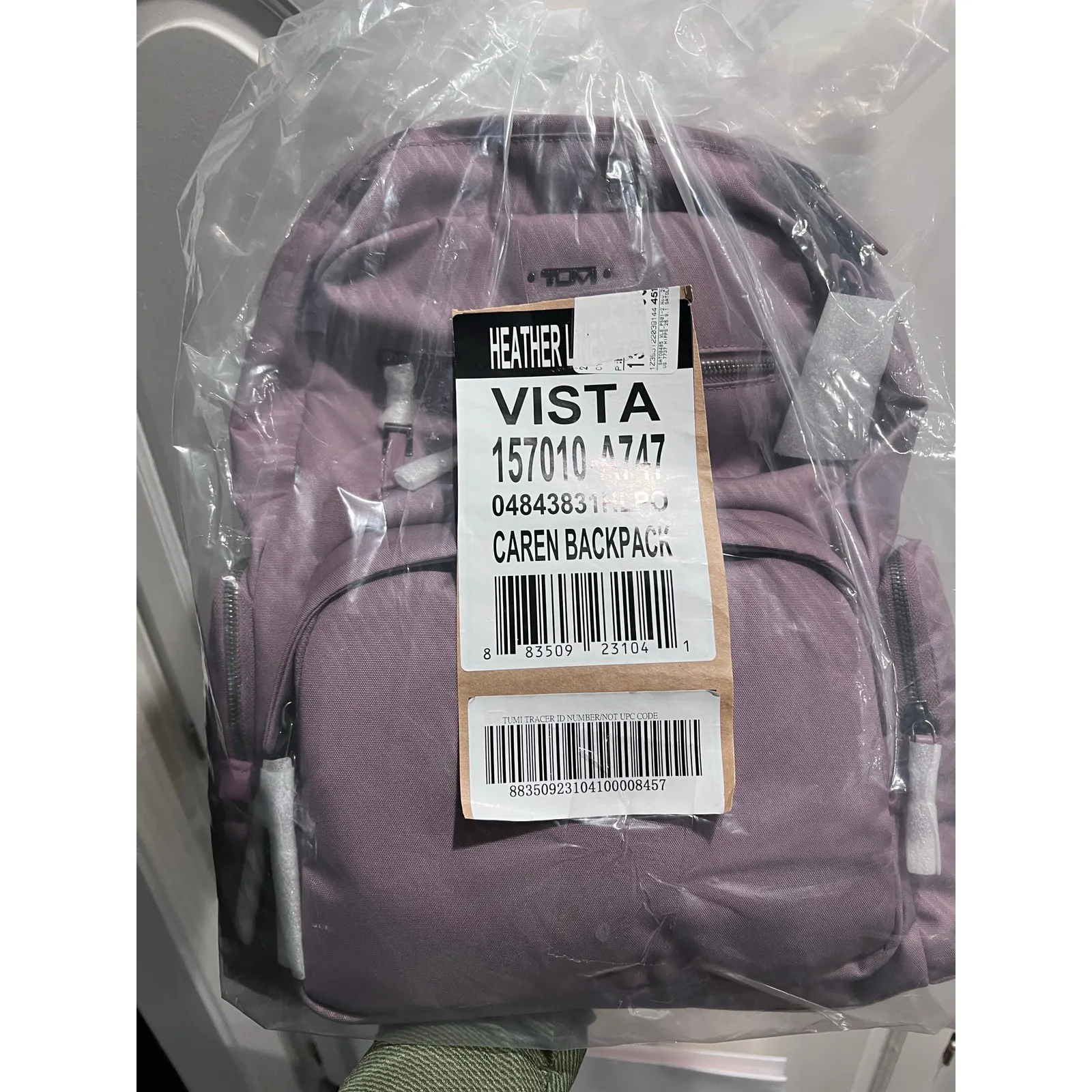 TUMI Voyageur Lavender Backpack Laptop Bag NWT Fits 15” Travel Work School $495 Purple - Image 11