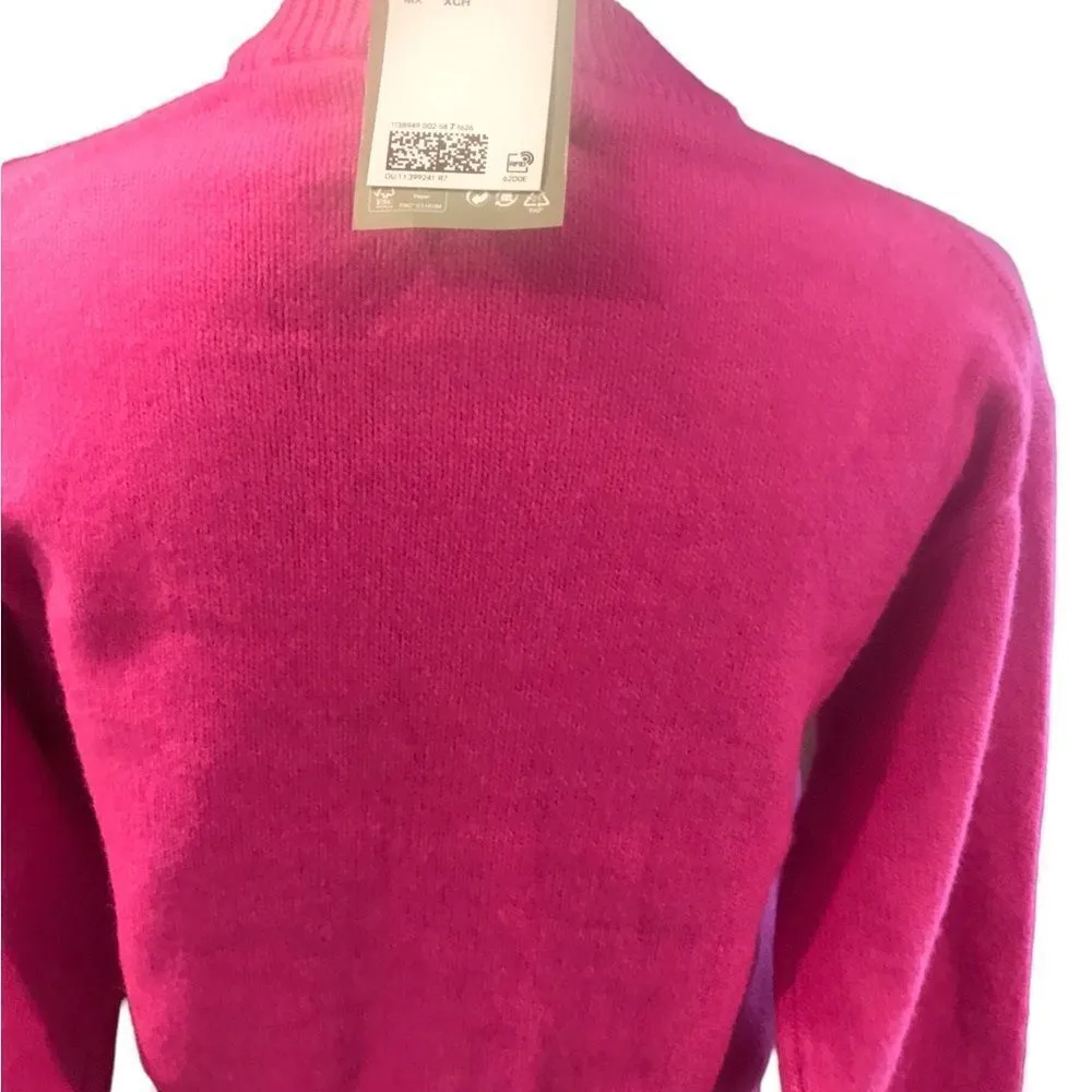 H&M Embroidery Couleurs Pink Long Sleeve Sweater XS - Image 7