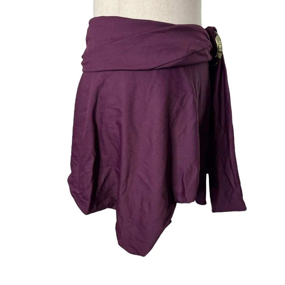 The Attico Plum Purple Wrap Skirt Size M - Image 7