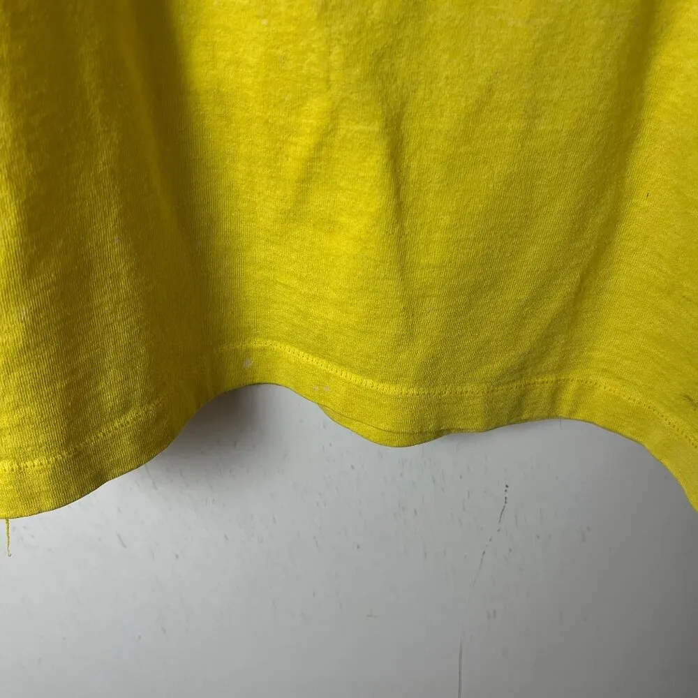 Vintage 90s Cub Day Camp T Shirt Yellow Small S USA Single Stitch Graphic - Image 10