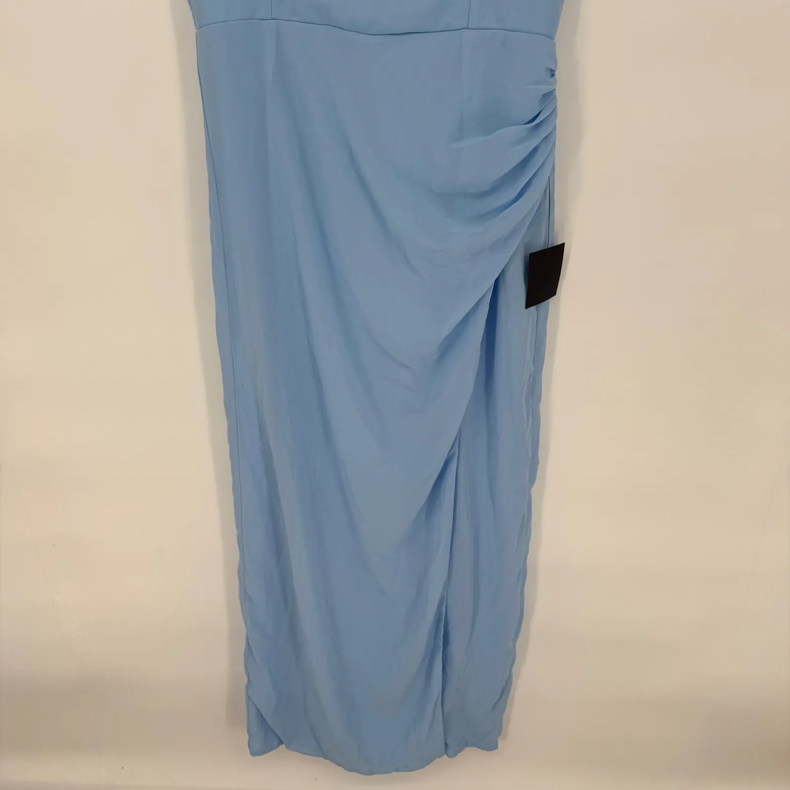Lulus Glamorous Disposition Light‎ Blue Ruched Maxi Dress - Image 4
