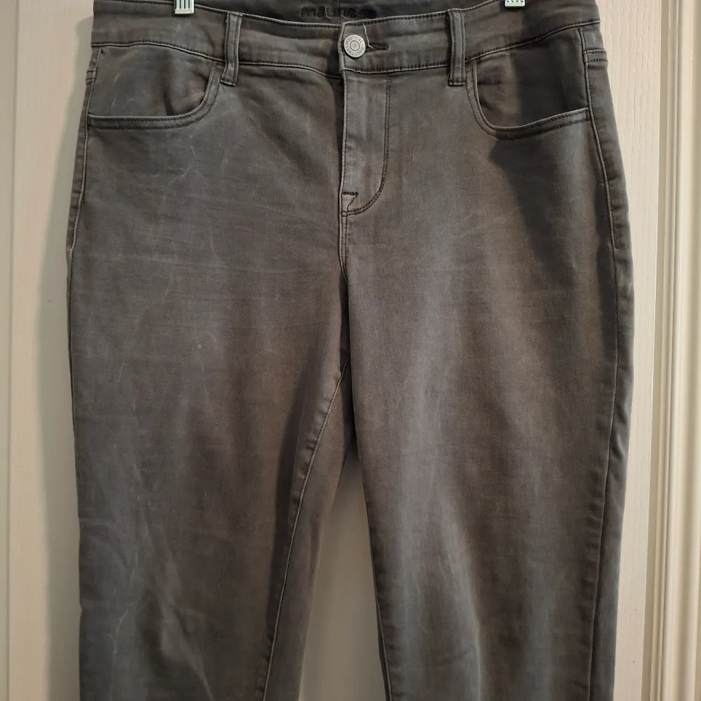 Maurices Sz 14W Short Women's Gray Jeans - Image 7