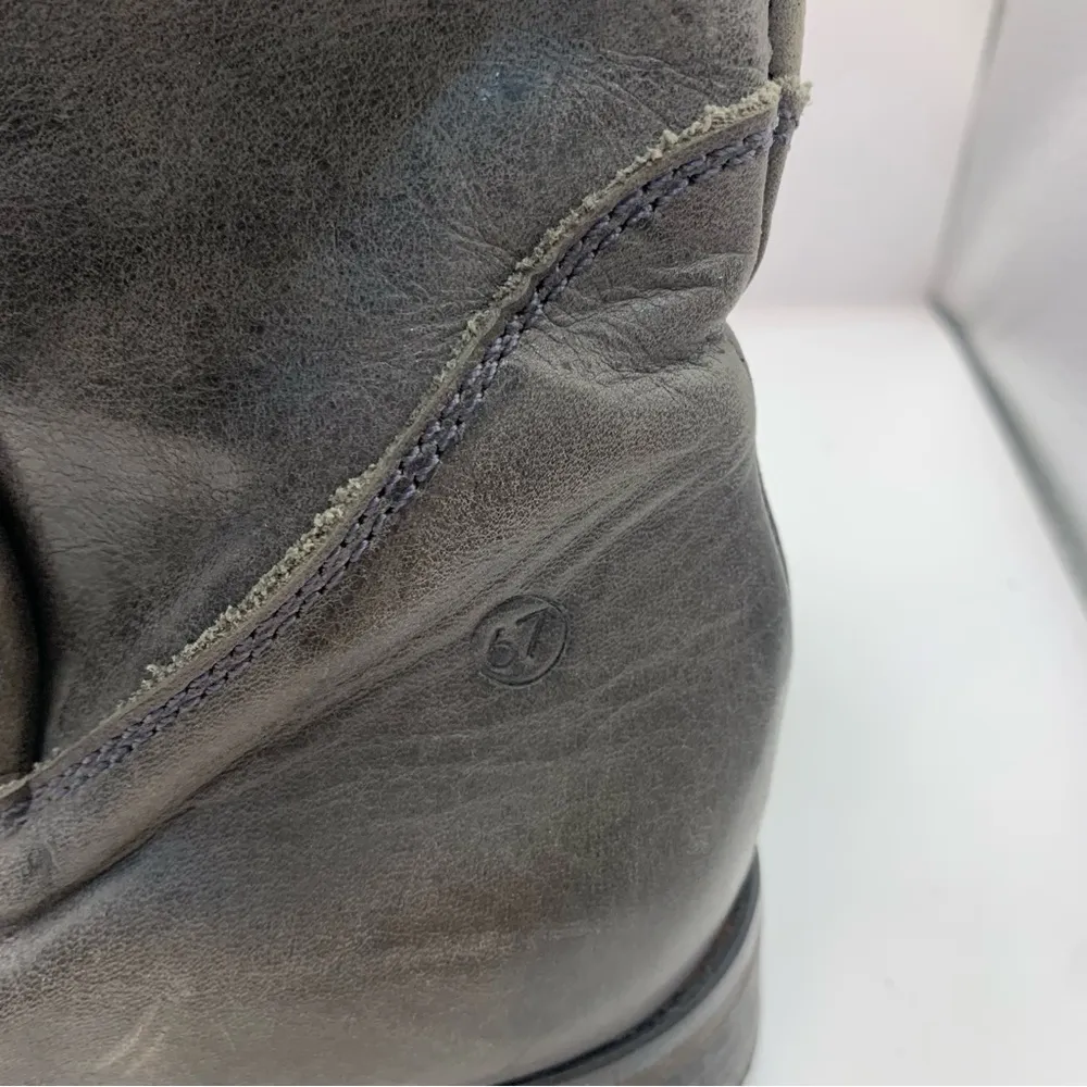 Sixty Seven Mid Calf Boots EUR 39 Women’s Size 8.5 Gray Leather Anthropologie - Image 4