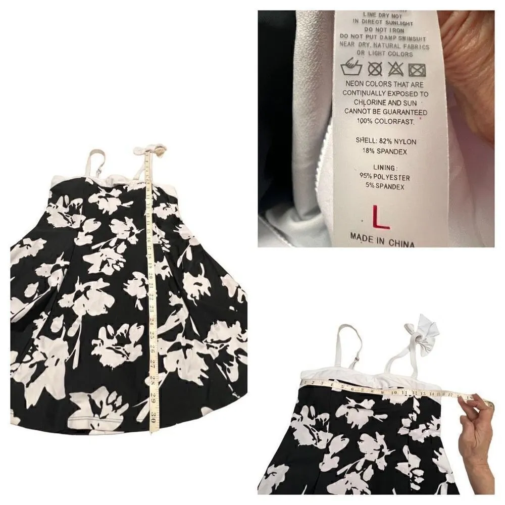 No Brand One Piece Swim suit Sz L NWOT Black Size L - Image 4