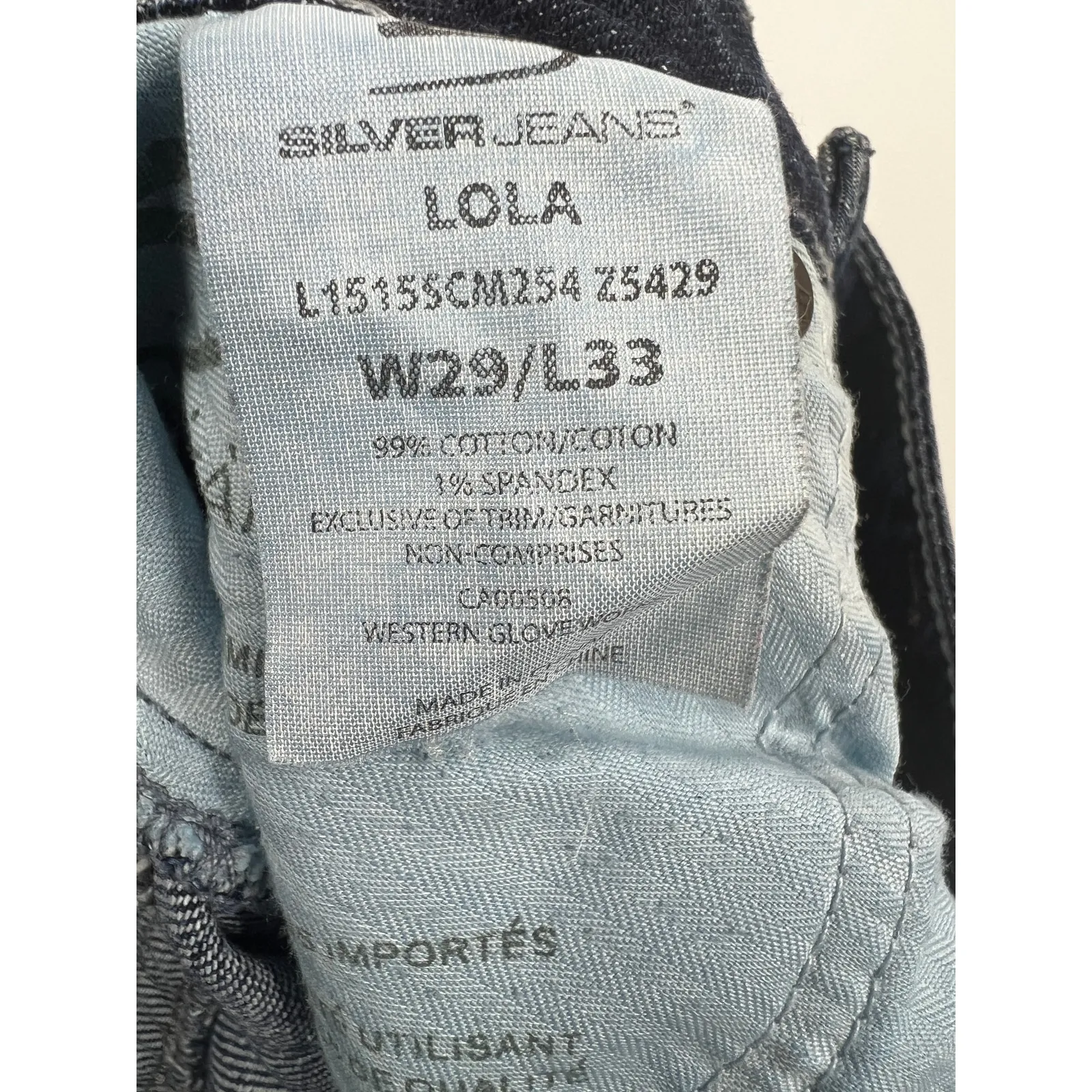 Silver Jeans Women's Distressed Eden Bootcut Jeans Stretch Blue Size 29W x 33 - Image 3